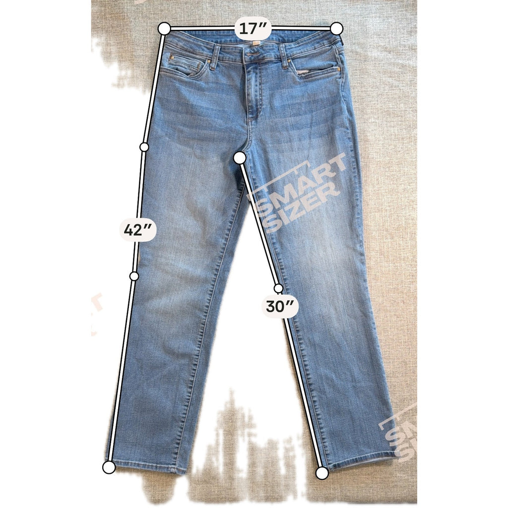 KUT From The Kloth Catherine Boyfriend Jeans Womens 12 Blue Stretch Denim 30 Ins