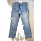 KUT From The Kloth Catherine Boyfriend Jeans Womens 12 Blue Stretch Denim 30 Ins