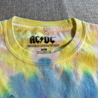 AC/DC Tie Dye T-Shirt Mens Medium Official Licensed Band Tee 2020 Rock