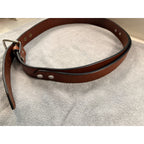 Turtleback Leather Gun Belt Heavy Duty CCW EDC Brown Leather Size ~46 USA Made