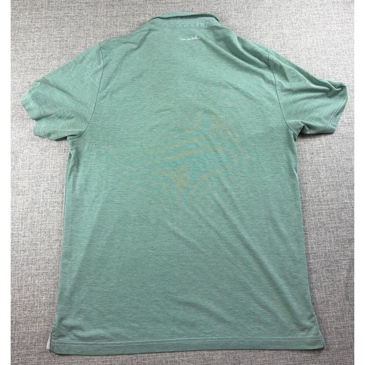 TravisMathew Polo Shirt Mens XL Green Heather Golf Short Sleeve Casual