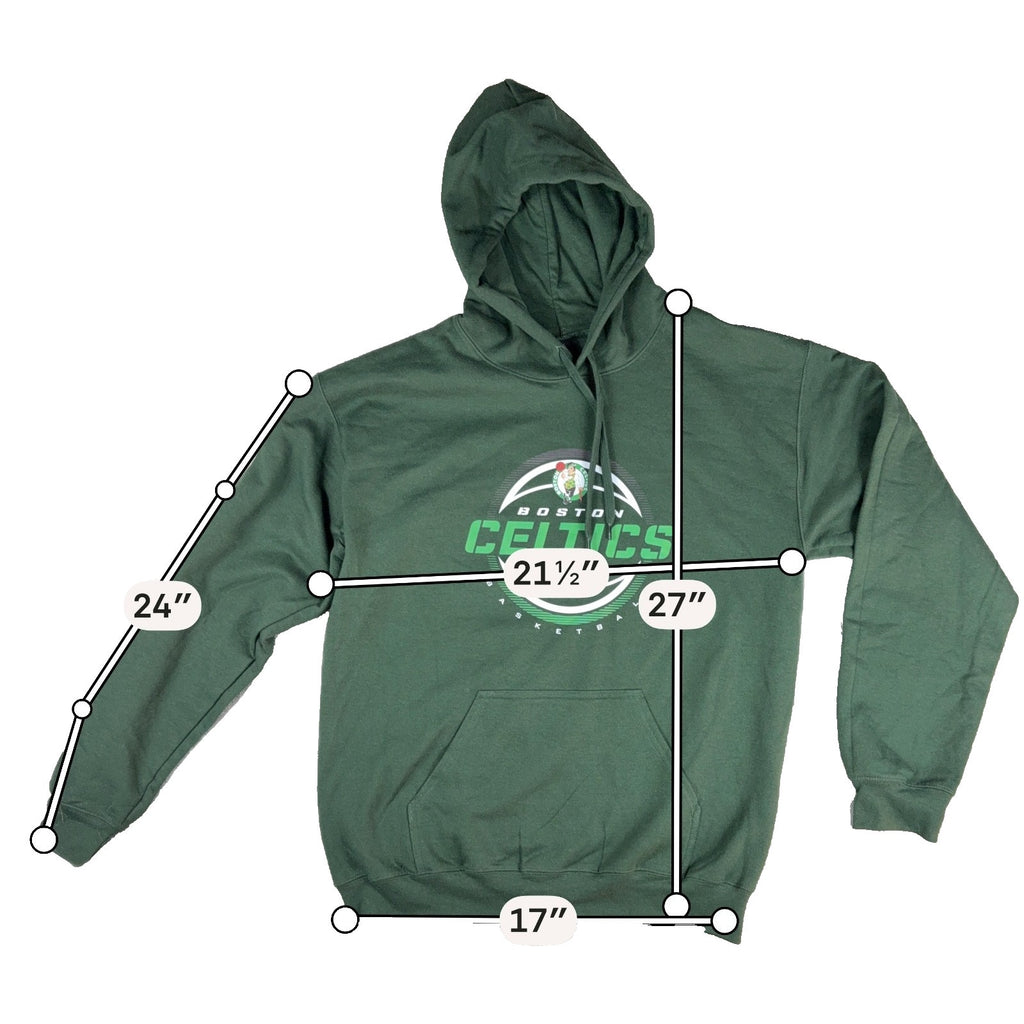 Boston Celtics Hoodie Mens M Green NBA Gildan Pullover Basketball Sweatshirt
