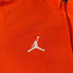 Jordan Team Dri-FIT Men M Orange Half Zip Pullover Jumpman Athletic Top