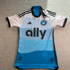 Charlotte FC Adidas Authentic Jersey Mens XS NWT MLS Soccer Ally HZ6175 Blue