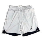 Nike Jordan Dri-FIT Mesh Basketball Shorts Men Small White Black Jumpman