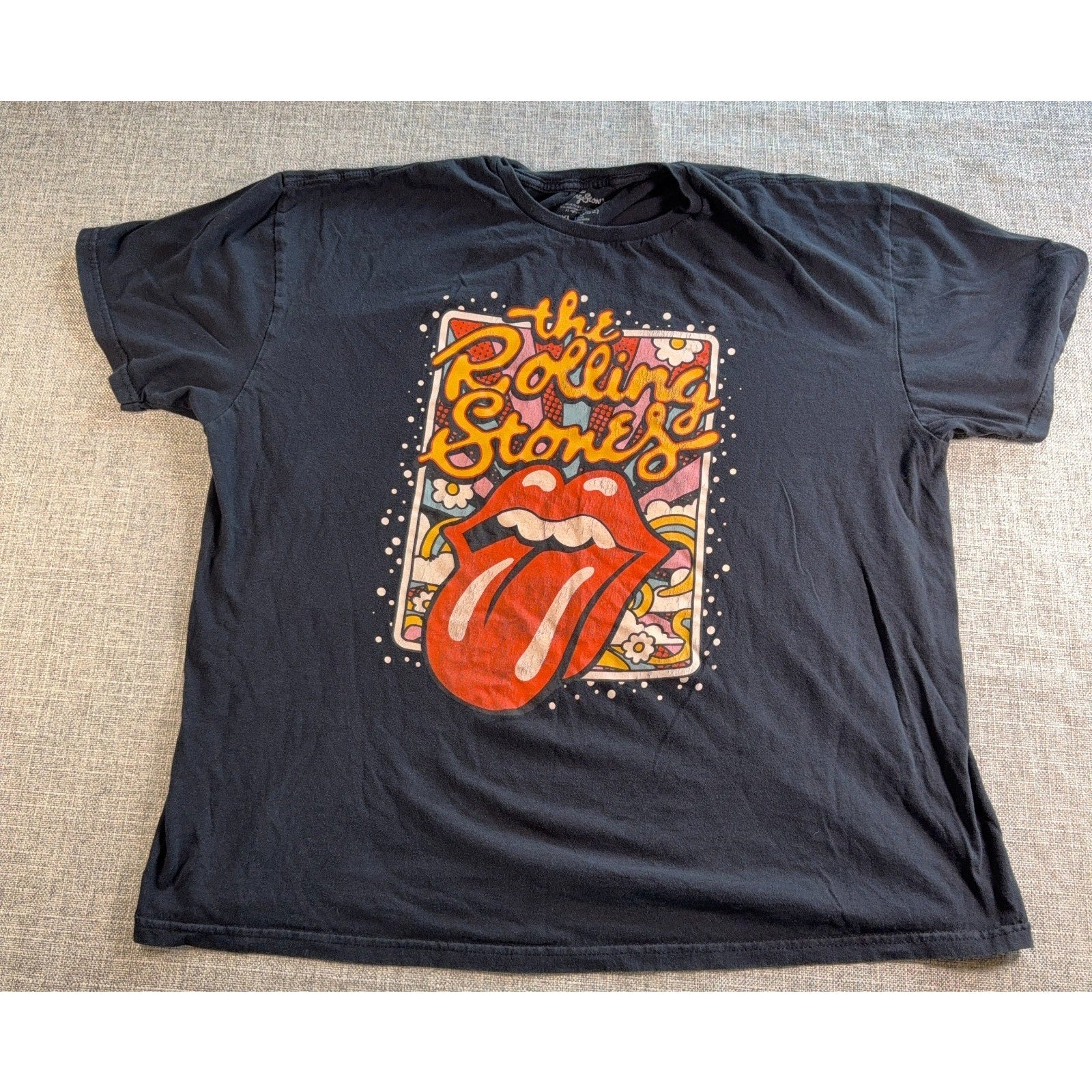 Rolling Stones T Shirt Mens XXL 2022 Tongue Graphic Rock Band Tee + Bonus 2nd