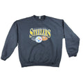 Pittsburgh Steelers Sweatshirt Mens XL Black Gildan NFL Football Crewneck Faded