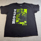 Legend of Zelda Shirt Mens XL Link Japanese Manga Neon Green Nintendo 2021