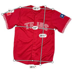 TEJAS Dallas College Jersey #23 Mexico Texas Flag Men's M Baseball