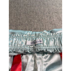MERSEA Satin Lounge Pants XS Aqua Blue Red Stripe  Price: