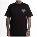 Sullen Art Devine T-Shirt Black Mens L Virgin Mary Skull Roses Chicano NWT