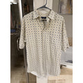 Vintage Daniel Cremieux Men’s L Geometric Print Shirt 100% Cotton Hong Kong