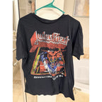 Vintage Rock Band T Shirt Lot Maiden Van Halen Judas Priest Elvis ZZ Top L & XL