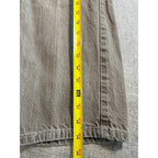 Member's Property Jeans Mens 36x32 Gray Brown Relaxed Straight Y2K Baggy Denim
