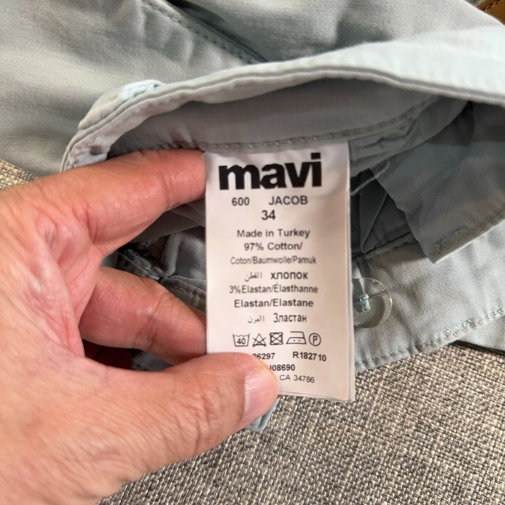 Mavi Jacob Men’s Shorts Lot 2 Pair Size 34 Blue Stretch Chino Cotton Casual