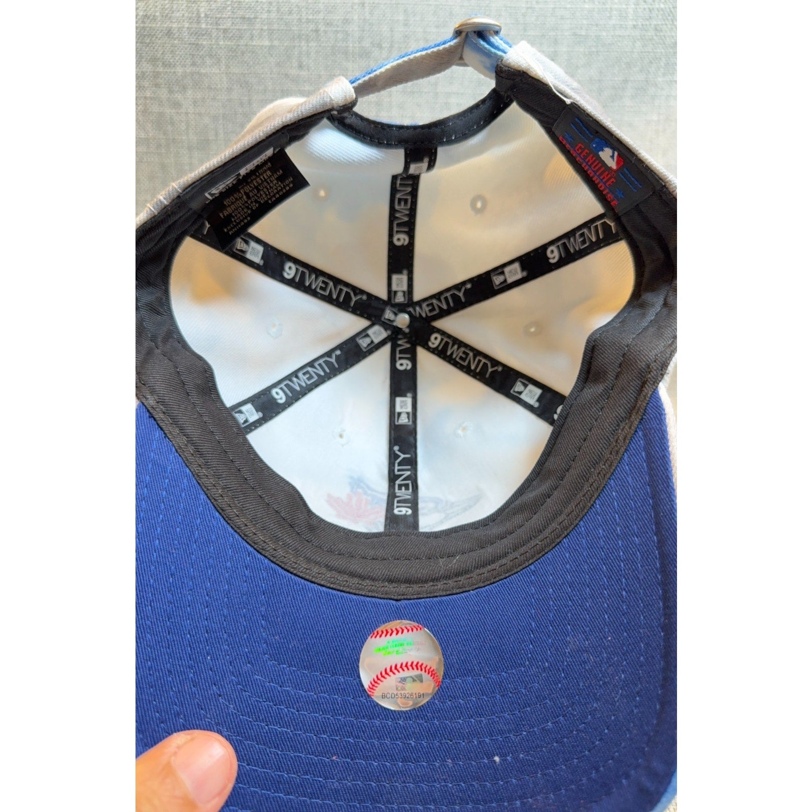 Toronto Blue Jays New Era 9TWENTY Hat Tie Dye Blue Gray Adjustable MLB Cap