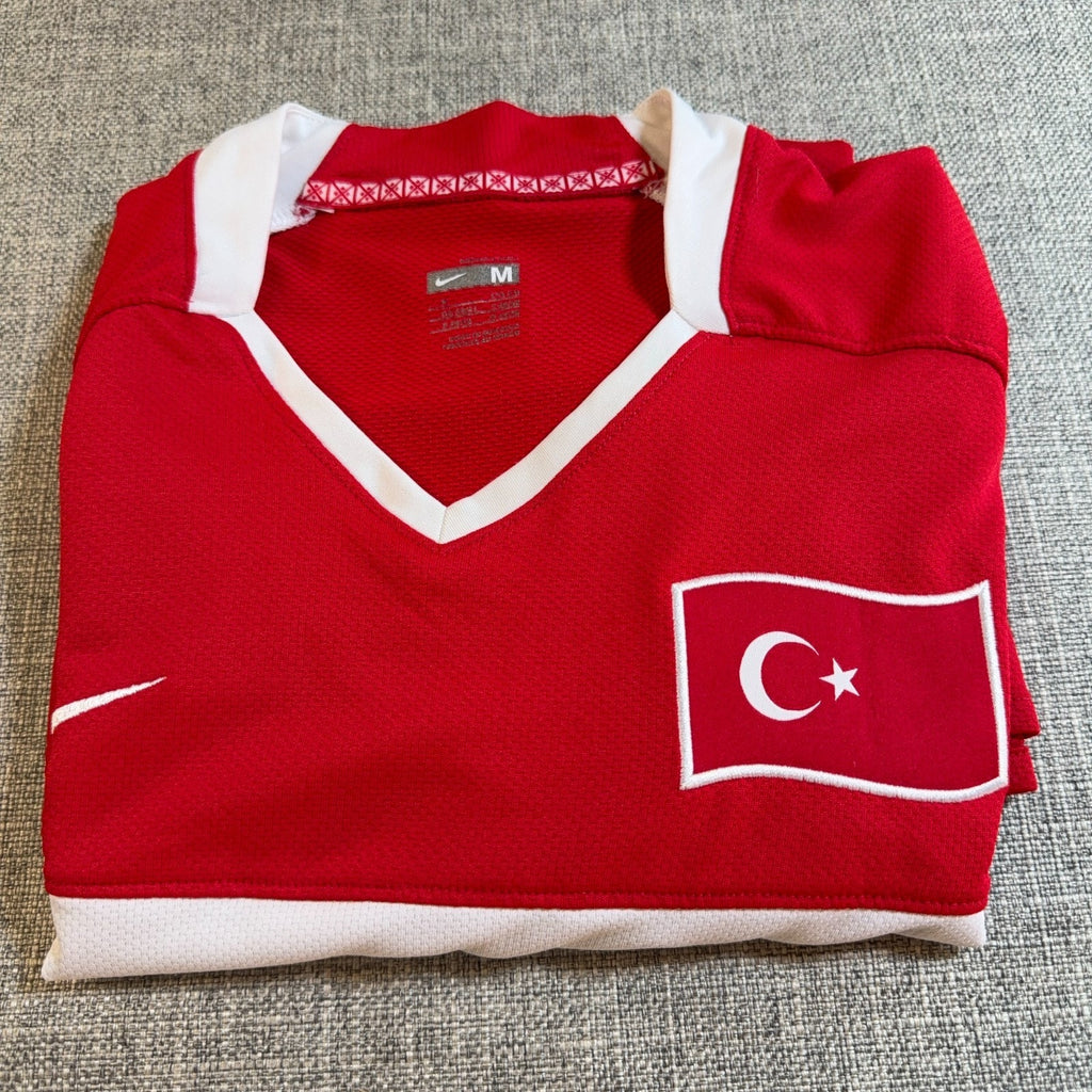 Nike Turkey Türkiye 2008 Soccer Jersey Men’s Medium Red National Team NikeFIT