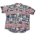 Vintage Polo Ralph Lauren Blake Patchwork Madras Shirt Mens 26x32 Cotton