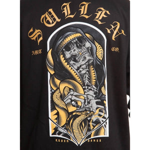 Sullen Ruben Banez Full Zip Hoodie Men's L Black Gold Skull Snake NWT