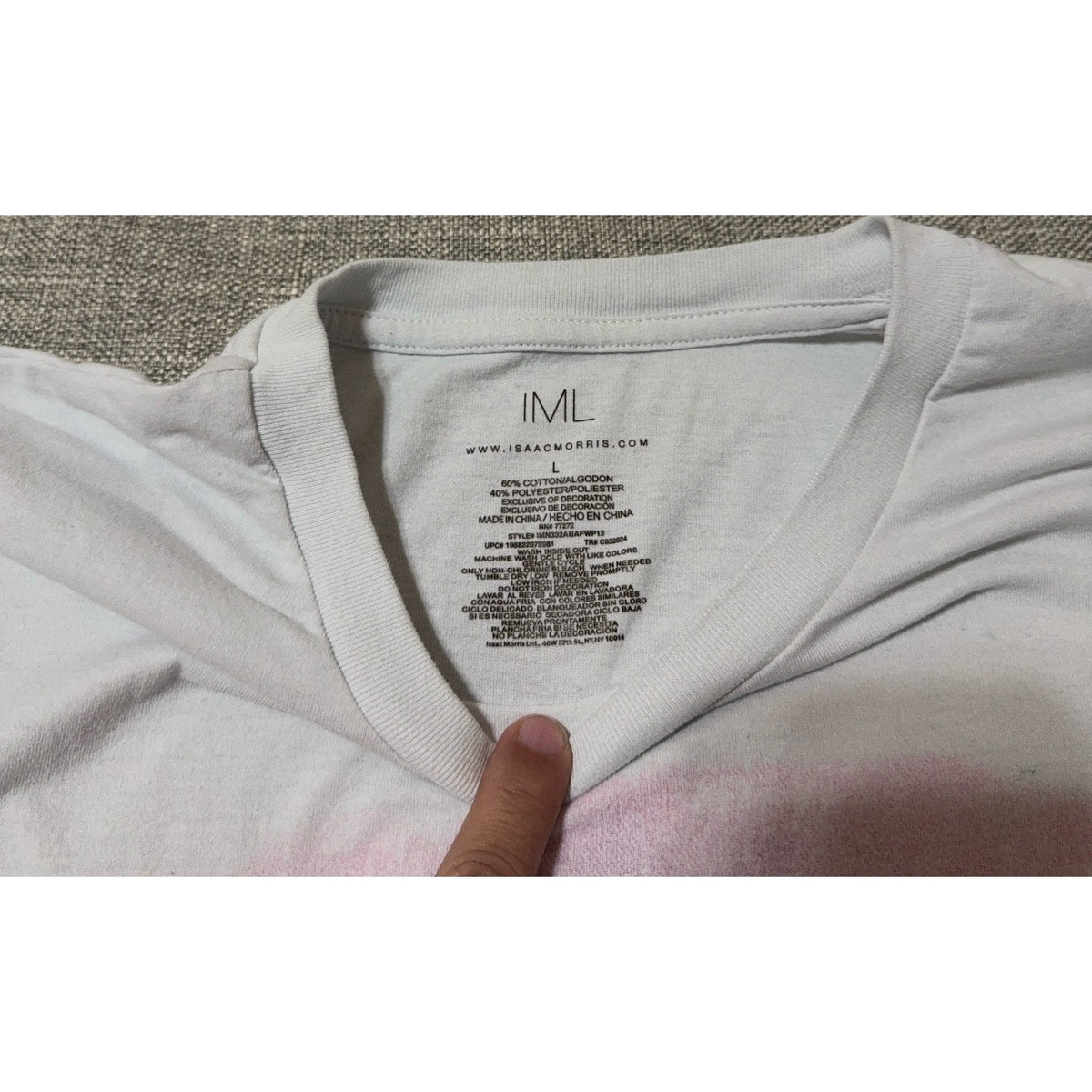 IML Isaac Morris Having a Meltdown T Shirt Mens L Rainbow Cottagecore