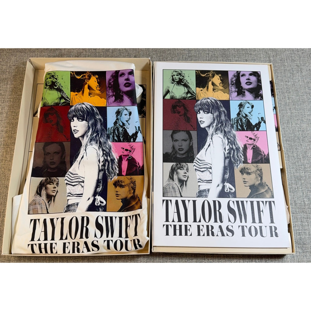 Taylor Swift Eras Tour 2023 VIP Merch Box Houston Poster Tote Pin Complete Lot