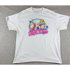 Sailor Moon Graphic T Shirt Mens XL Anime Manga White Usagi Retro Style