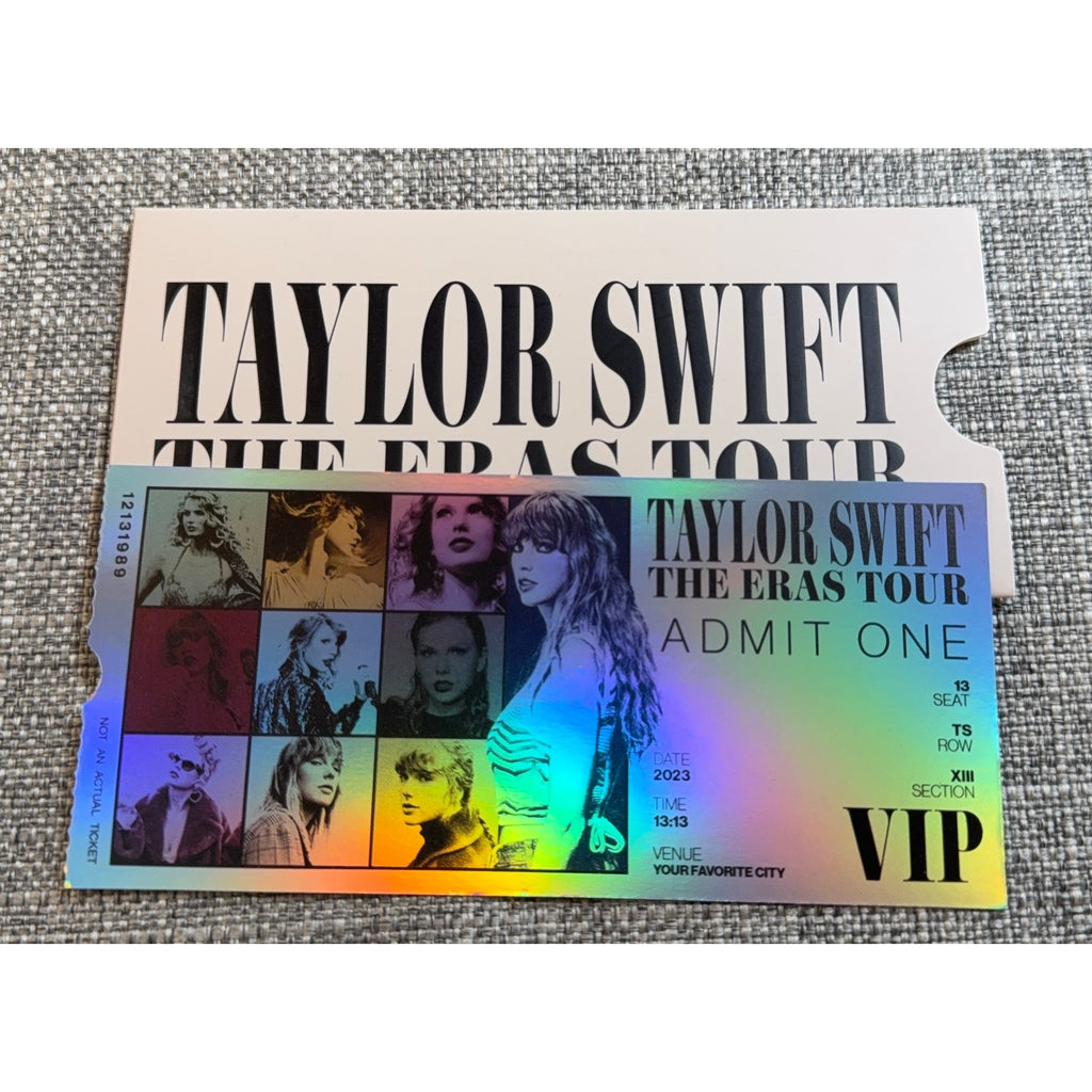 Taylor Swift Eras Tour 2023 VIP Merch Box Houston Poster Tote Pin Complete Lot