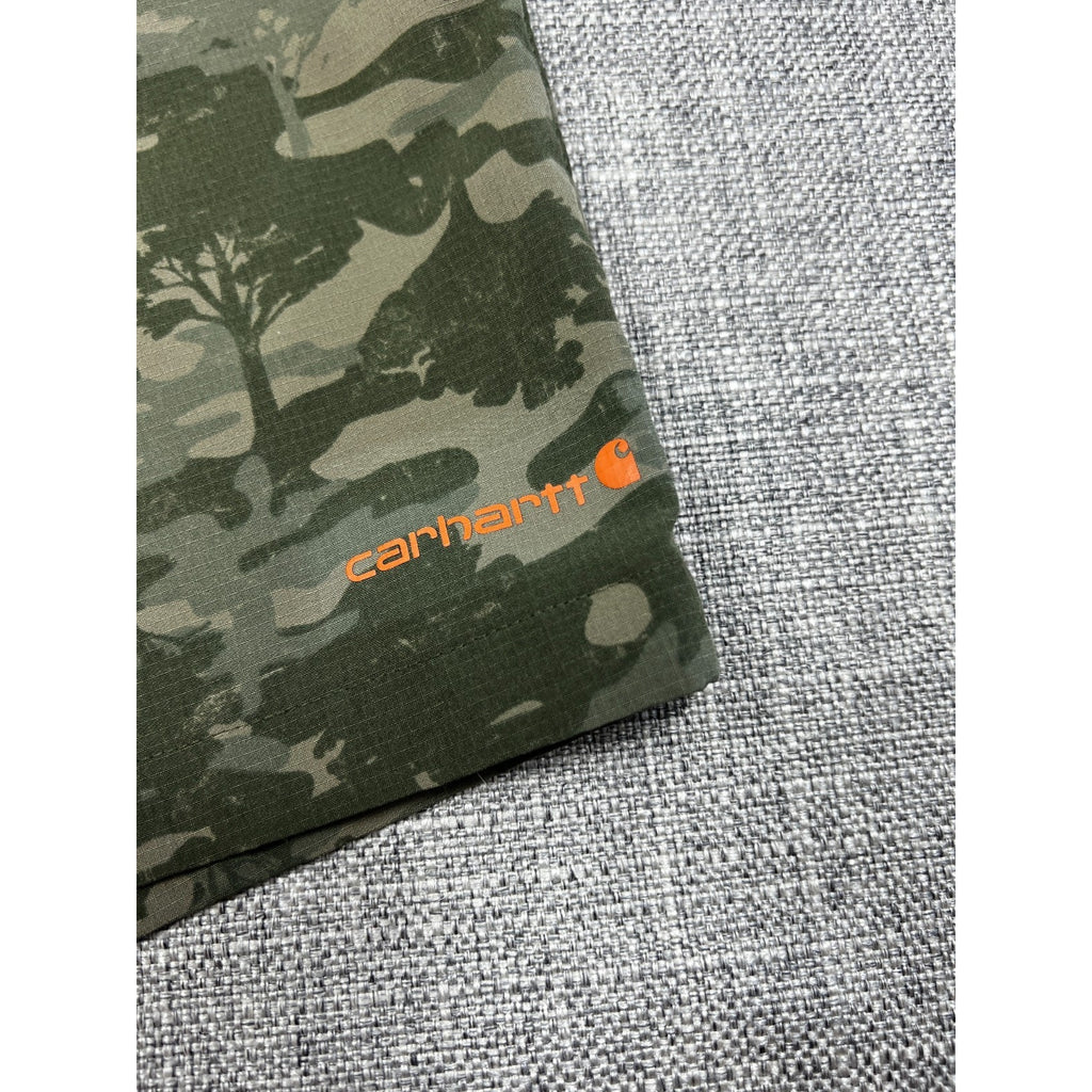 Carhartt Force Camo Shorts Boys L 14-16 Rugged Flex Outdoor Hunting Stretch