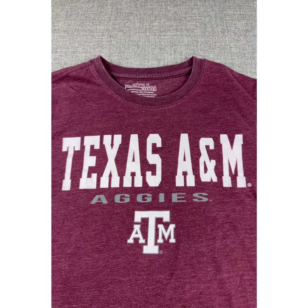 Texas A&M Aggies Colosseum T Shirt Mens Medium Maroon NCAA College Graphic Tee