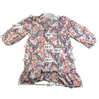 & Other Stories Dress Womens 44 US 12 Floral Long Sleeve Ruffle Shift Mini