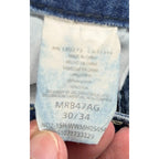 Rock 47 Wrangler Jeans Mens 30x34 Bootcut Y2K Western Thick Stitch Distressed