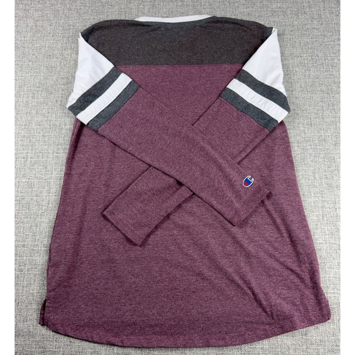 Texas A&M Aggies Champion Womens S Long Sleeve Shirt Maroon Colorblock NCAA