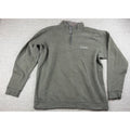 Columbia Mens XL Quarter Zip Pullover Gray Fleece Lined Outdoor Hiking Sweater