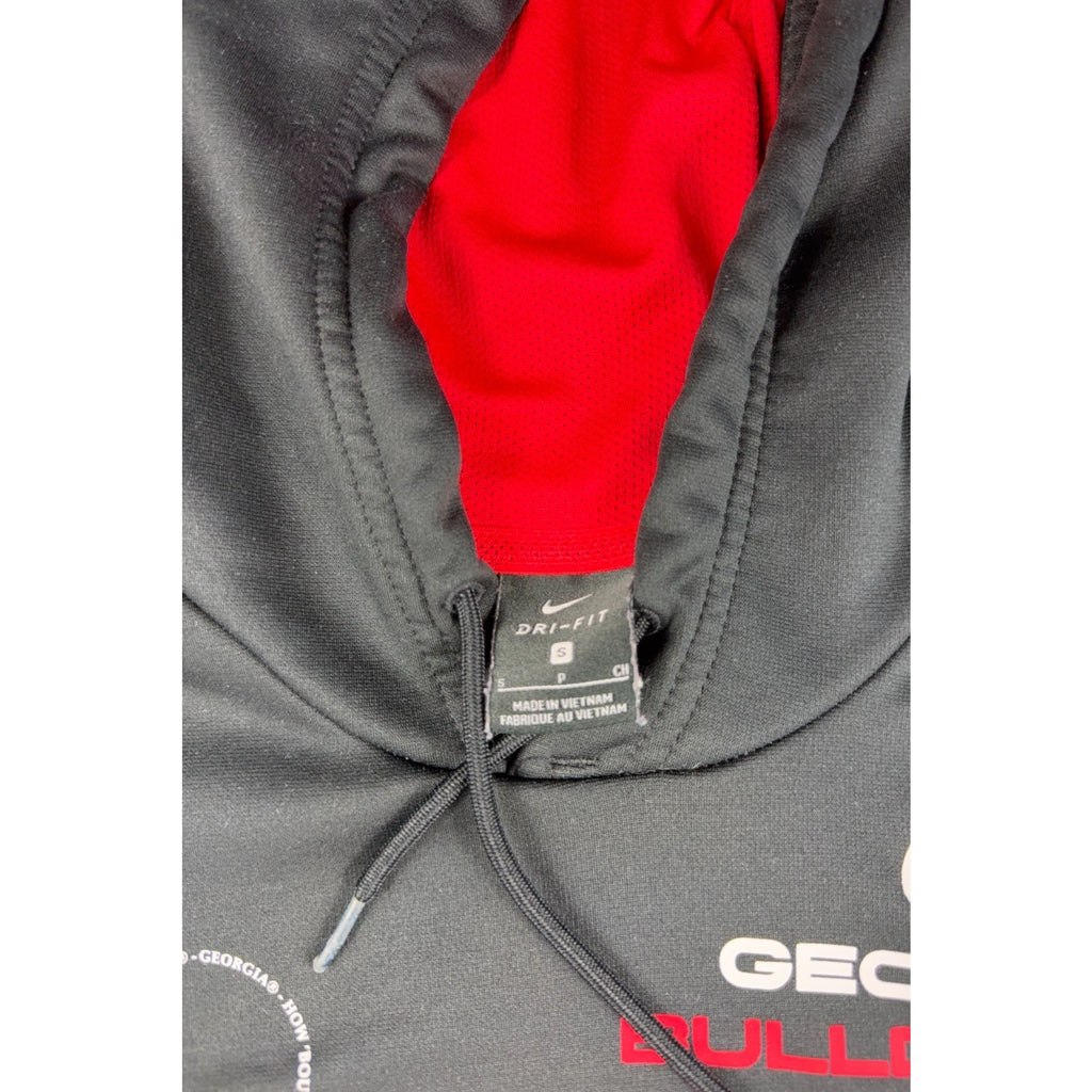 Nike Georgia Bulldogs Dri-FIT On Field Hoodie Men S Black Red UGA NCAA Football