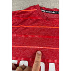 adidas FC Dallas MLS Shirt Mens L Fits M Red Climalite Soccer USA Flag 2015