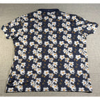 Mizzen+Main Polo Shirt Mens 2XL XXL Classic Navy Floral Performance Golf