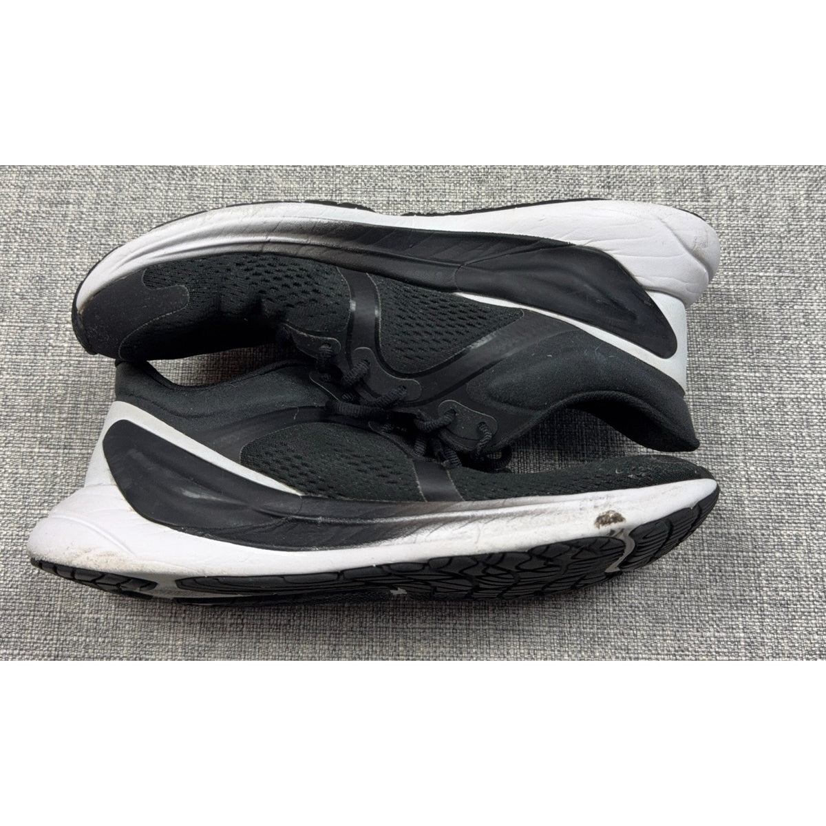 lululemon Blissfeel Run Sneakers — Women’s 7.5, Black/White, Fair Condition