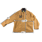 Jamie Sadock XL Y2K Utility Jacket Tan Techwear Convertible Sleeve Cargo Golf