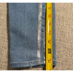 PAIGE Hoxton Ankle Jeans Womens 30 Blue Metallic Silver Stripe Skinny High Rise