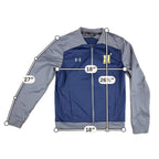 Under Armour Navy Midshipmen Jacket Men M US Naval Academy Full Zip Blue Gray