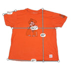 Oklahoma State Cowboys Pistol Pete Retro Brand T Shirt XXL Orange Made USA OSU