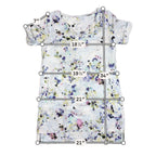 J.Jill Love Linen Floral Shift Dress XS 100% Linen Zip Pockets