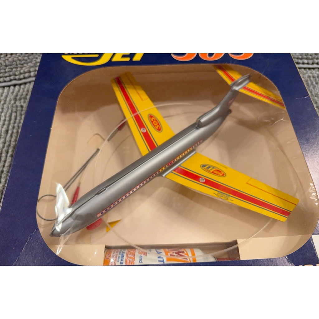 1970 Victor Stanzel Mini Jet 505 ZOOM Jet Propelled Airliner Toy Plane Boxed