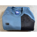 NBA Sweatshirt Men Small Blue Black Colorblock Utility Pocket Crewneck Fleece