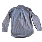 Vineyard Vines Slim Fit Murray Shirt Mens M Blue Fishbone Print Cotton Button