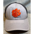 Clemson Tigers New Era 39THIRTY Hat S/M Gray Black Mesh Orange NCAA Cap