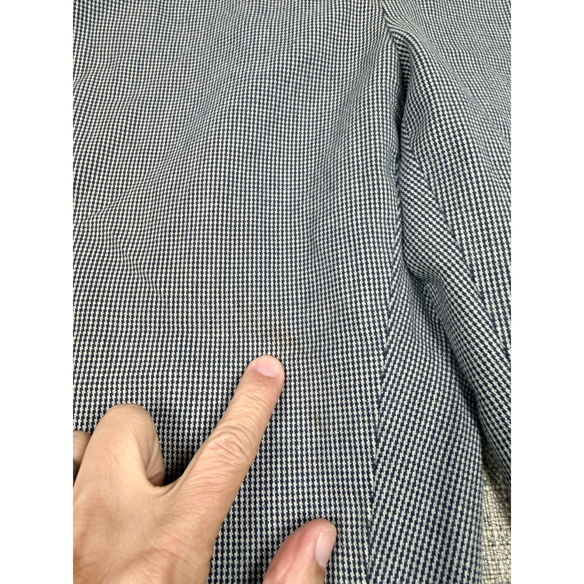 Polo Ralph Lauren Mens 46 Houndstooth Pleated Cuffed Pants Cotton Wool