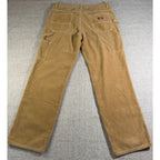 Dickies Girl Corduroy Carpenter Pants Womens Juniors 7/28 Tan Y2K Utility