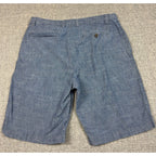 Banana Republic Mens Shorts Lot of 3 Charcoal Gray Linen Textured Blue 33W