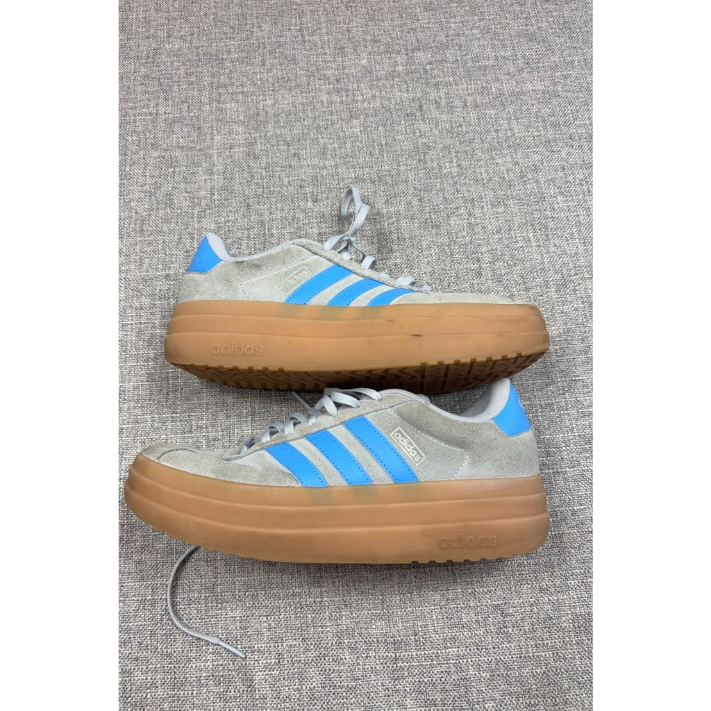 Adidas VL Court Bold Womens 8.5 Halo Blue Gum Platform Sneakers IH2310